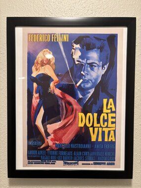 La Dolce Vita (1960) Framed 8.5x11 Inch Art Print